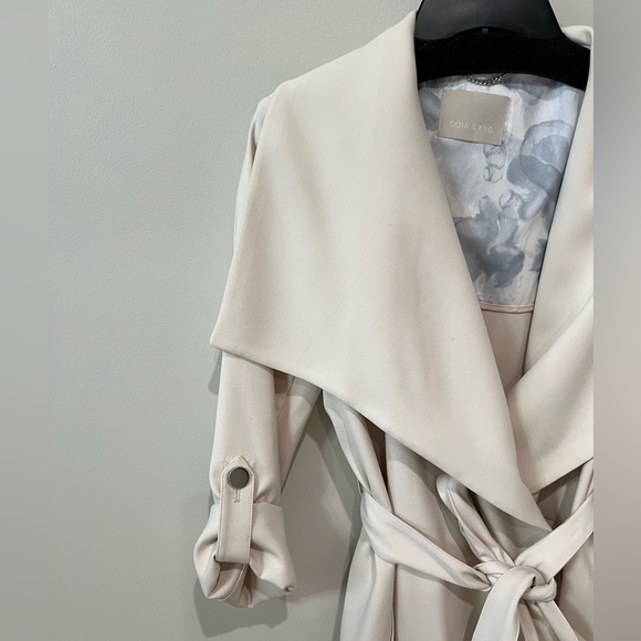 Soia & Kyo Ornella Cream Trench Coat - Picture 7 of 8